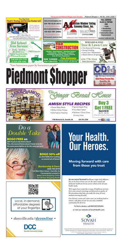Piedmont Shopper - May 28, 2020