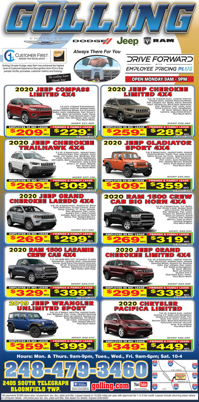 Oakland Press - Local Auto Deals - Jun 28, 2020