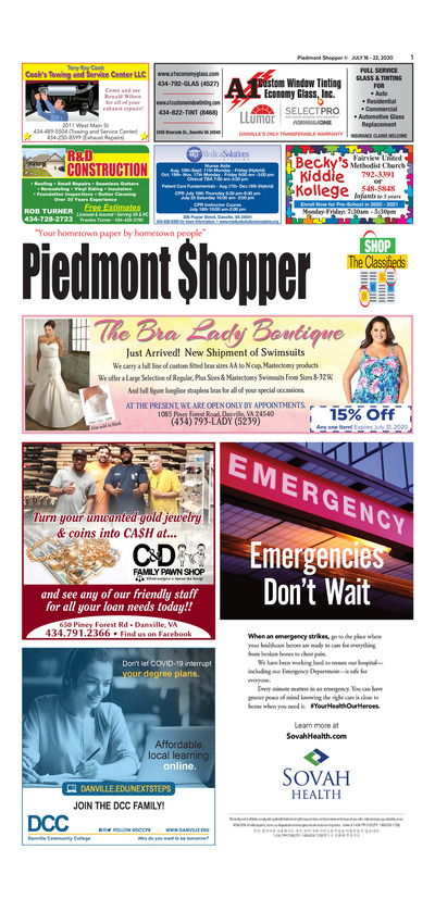Piedmont Shopper - Jul 16, 2020