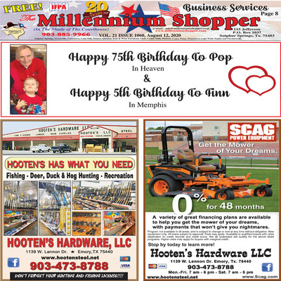 Millennium Shopper - Aug 13, 2020