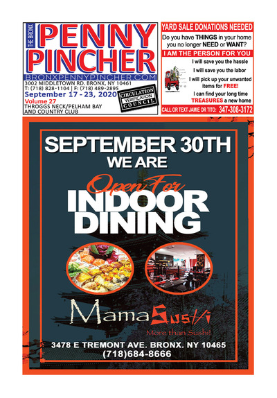Bronx Penny Pincher - Sep 17, 2020