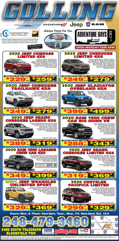 Oakland Press - Local Auto Deals - Sep 20, 2020