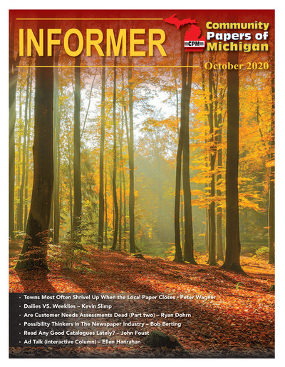Community Papers of Michigan Newsletter - October 2020