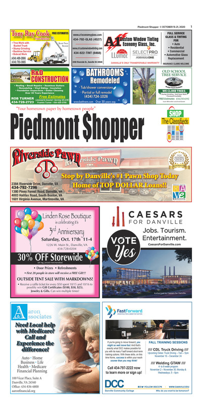 Piedmont Shopper - Oct 15, 2020