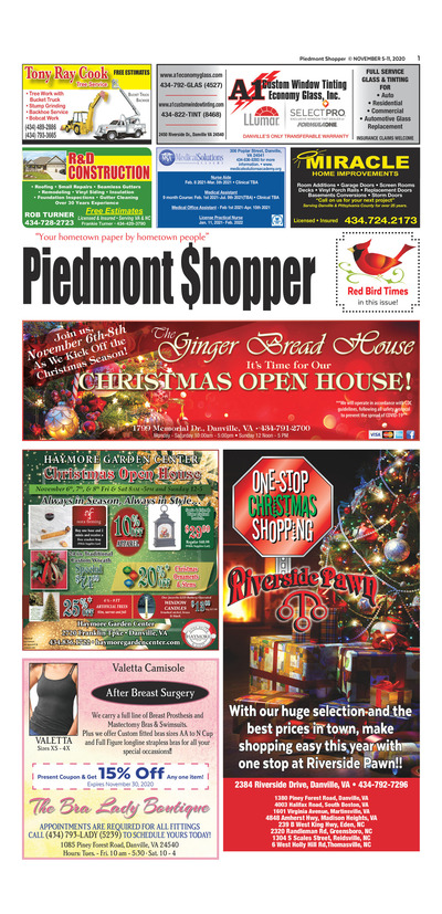 Piedmont Shopper - Nov 5, 2020