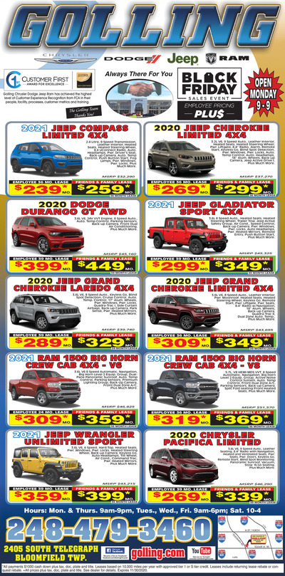 Oakland Press - Local Auto Deals - Nov 8, 2020