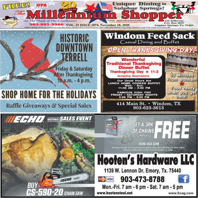 Millennium Shopper - Nov 18, 2020