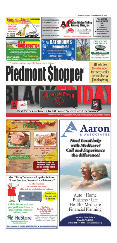 Piedmont Shopper - Nov 19, 2020