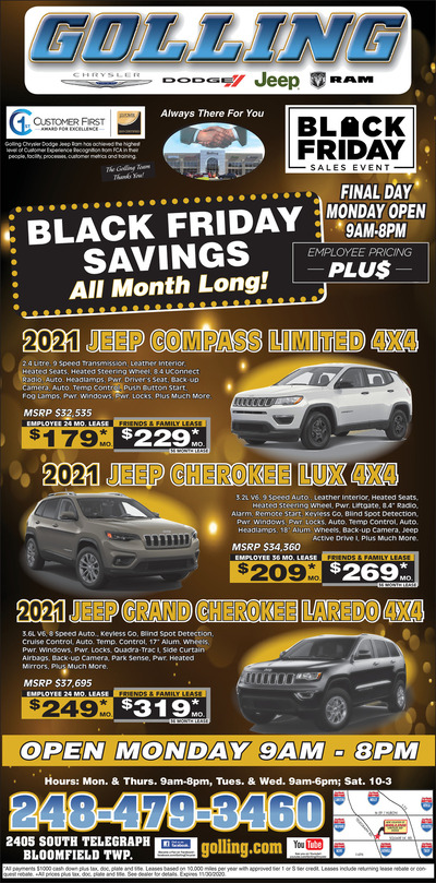 Oakland Press - Local Auto Deals - Nov 29, 2020