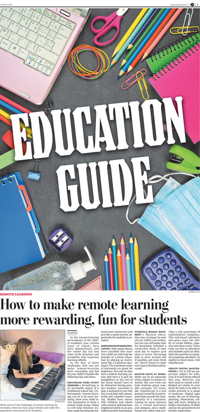 Pottstown Mercury - Special Sections - Education Guide - January 2021
