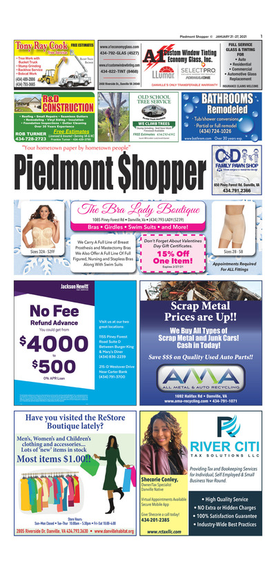 Piedmont Shopper - Jan 21, 2021