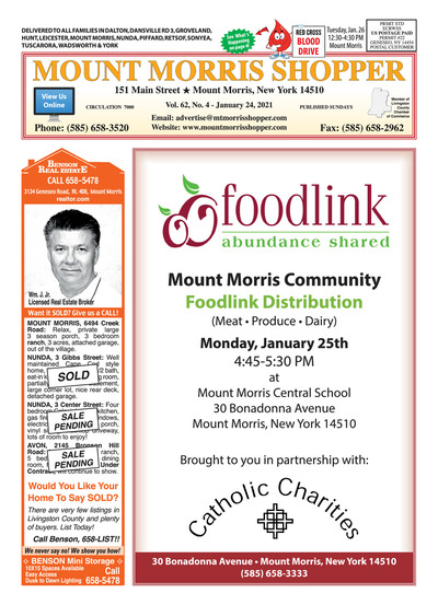 Mount Morris Shopper - Jan 24, 2021