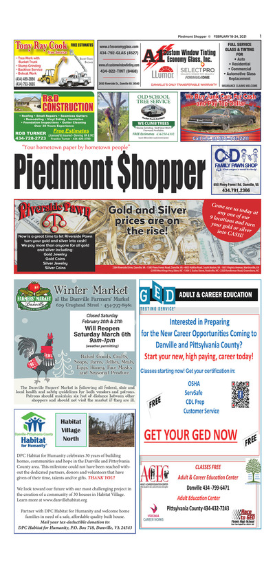 Piedmont Shopper - Feb 18, 2021