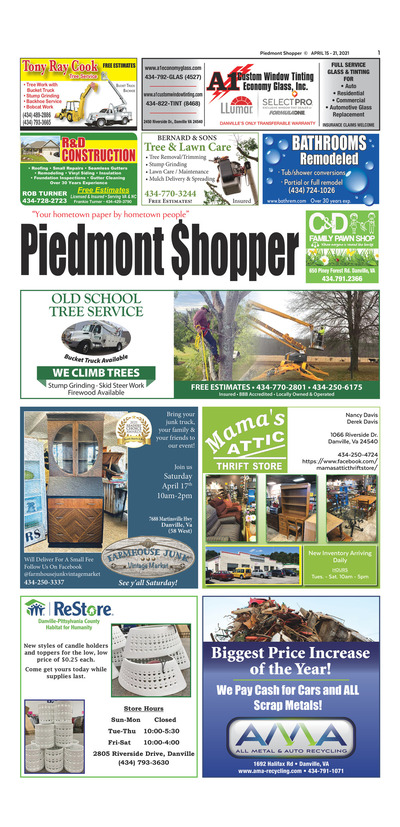 Piedmont Shopper - Apr 15, 2021