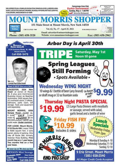 Mount Morris Shopper - Apr 25, 2021