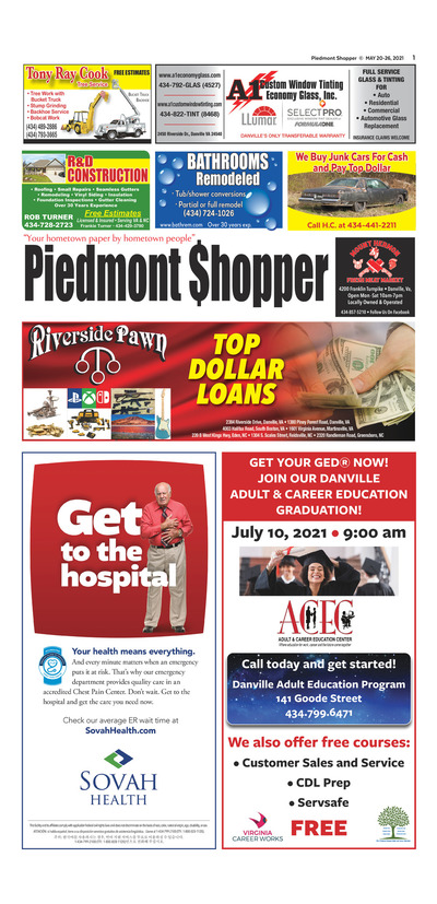 Piedmont Shopper - May 20, 2021