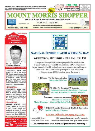 Mount Morris Shopper - May 23, 2021