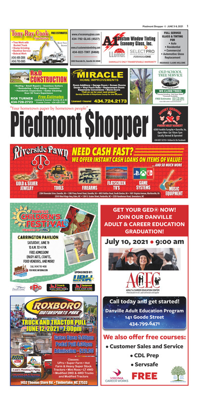Piedmont Shopper - Jun 3, 2021