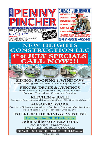 Bronx Penny Pincher - Jul 1, 2021