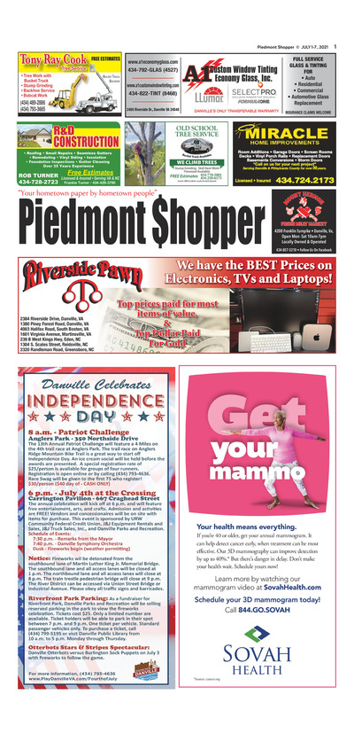 Piedmont Shopper - Jul 1, 2021