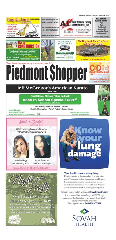 Piedmont Shopper - Jul 29, 2021