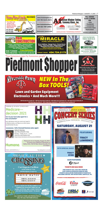 Piedmont Shopper - Aug 5, 2021