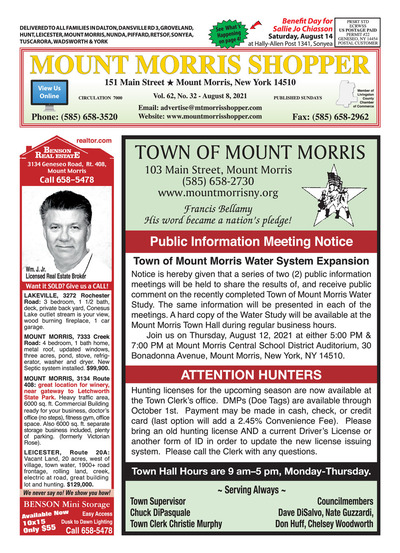 Mount Morris Shopper - Aug 8, 2021