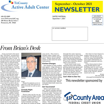 Pottstown Mercury - Special Sections - TAAC Newsletter - Sep 1, 2021