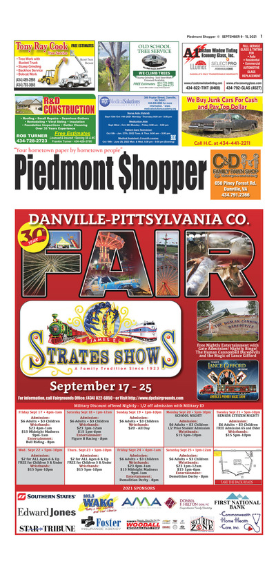 Piedmont Shopper - Sep 9, 2021