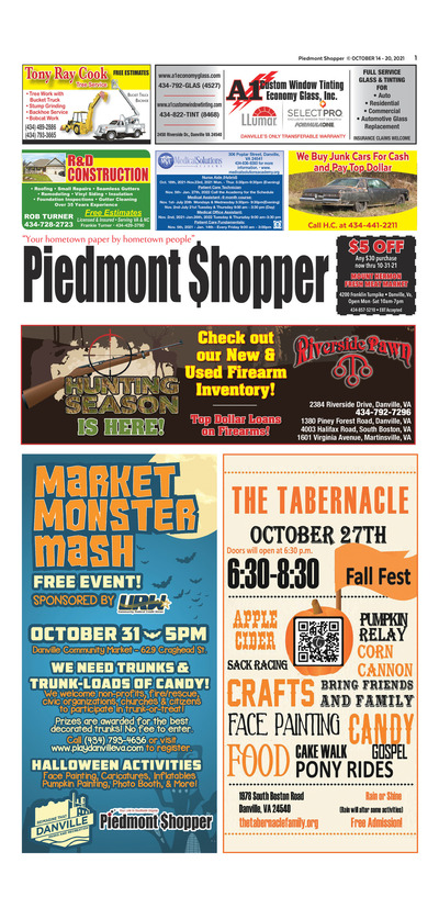 Piedmont Shopper - Oct 14, 2021