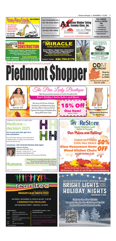 Piedmont Shopper - Nov 4, 2021