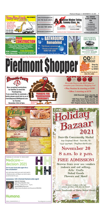 Piedmont Shopper - Nov 18, 2021
