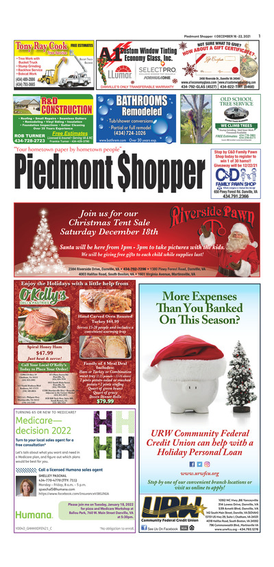 Piedmont Shopper - Dec 16, 2021