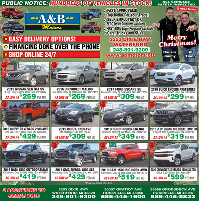 Oakland Press - Local Auto Deals - Dec 19, 2021