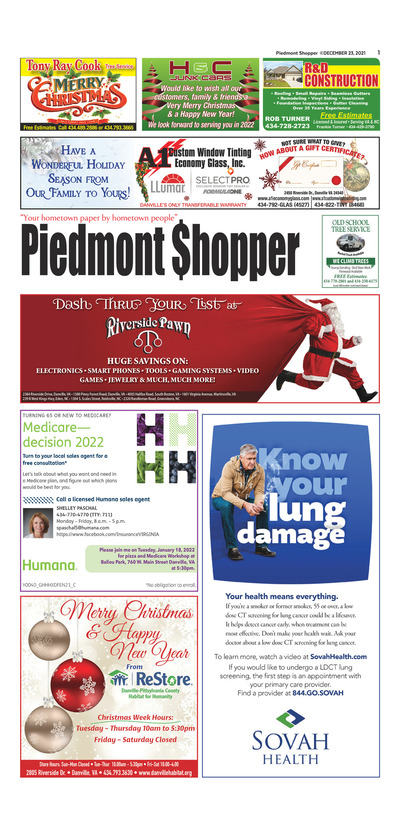Piedmont Shopper - Dec 23, 2021
