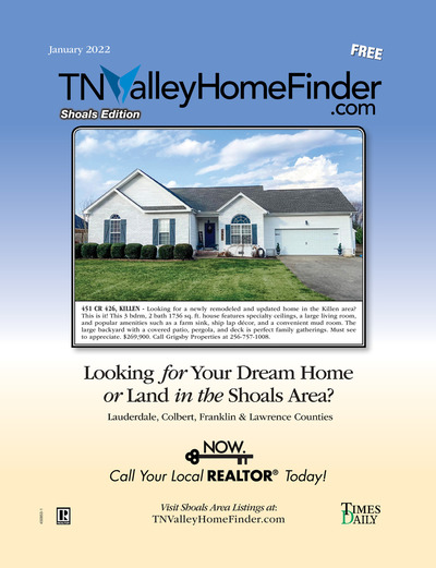 Times Daily - Special Sections - TNValleyHomeFinder.com – Shoals Edition - Jan 1, 2022