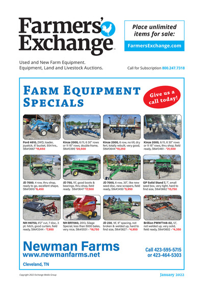 Farmer's Exchange - Free View - January 2022