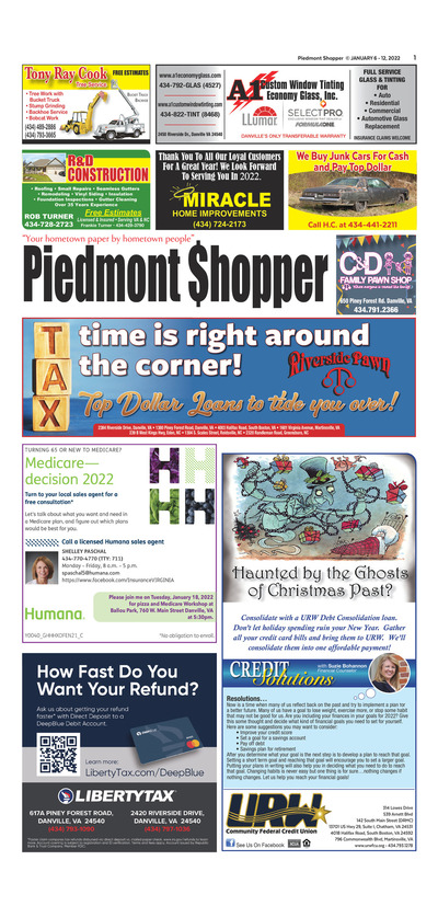 Piedmont Shopper - Jan 6, 2022