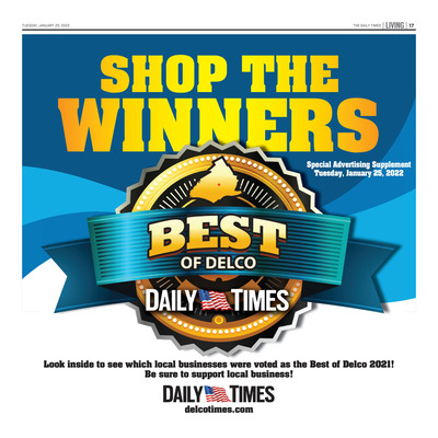 Delco Daily Times - Special Sections - Shop the Winners - January 2022