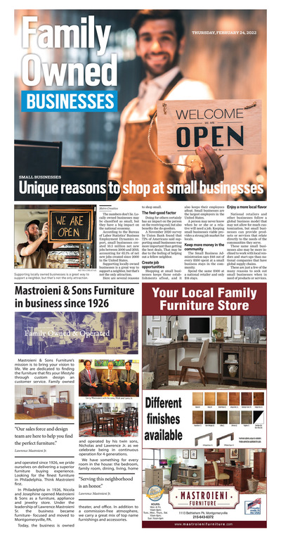 Lansdale Reporter - Special Sections - Family Owned Businesses - February 2022