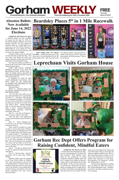 Gorham Weekly - Mar 24, 2022