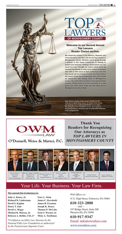Montgomery Media - Special Sections - Top Lawyers of Montgomery County