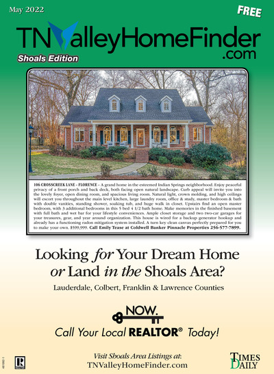 Times Daily - Special Sections - TNValleyHomeFinder.com – Shoals Edition - May 1, 2022