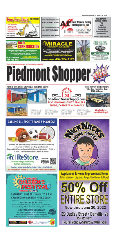 Piedmont Shopper - Jun 2, 2022