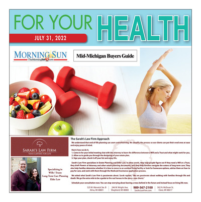 Morning Sun - Special Sections - For Your Health - Jul 31, 2022