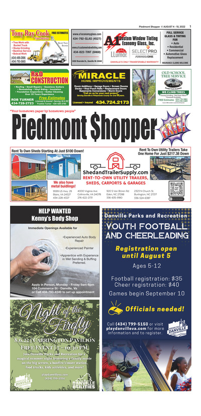 Piedmont Shopper - Aug 4, 2022