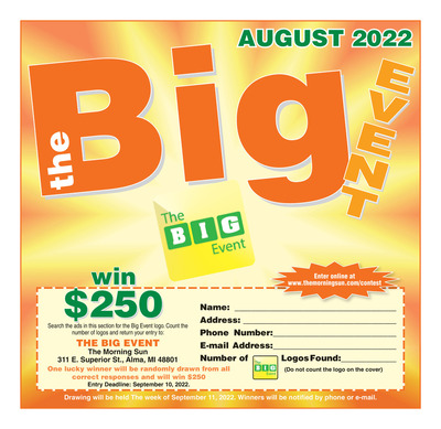Morning Sun - Special Sections - The Big Event - Aug 28, 2022