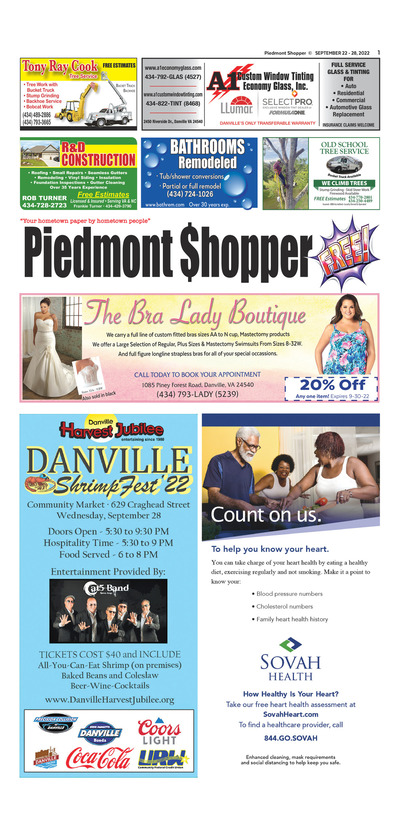 Piedmont Shopper - Sep 22, 2022