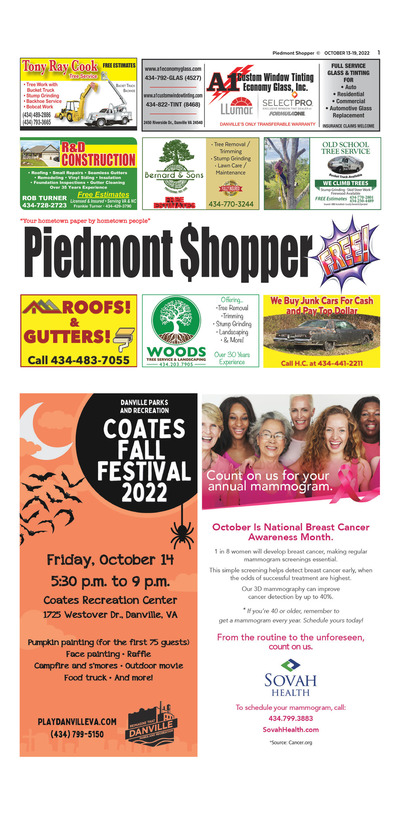 Piedmont Shopper - Oct 13, 2022