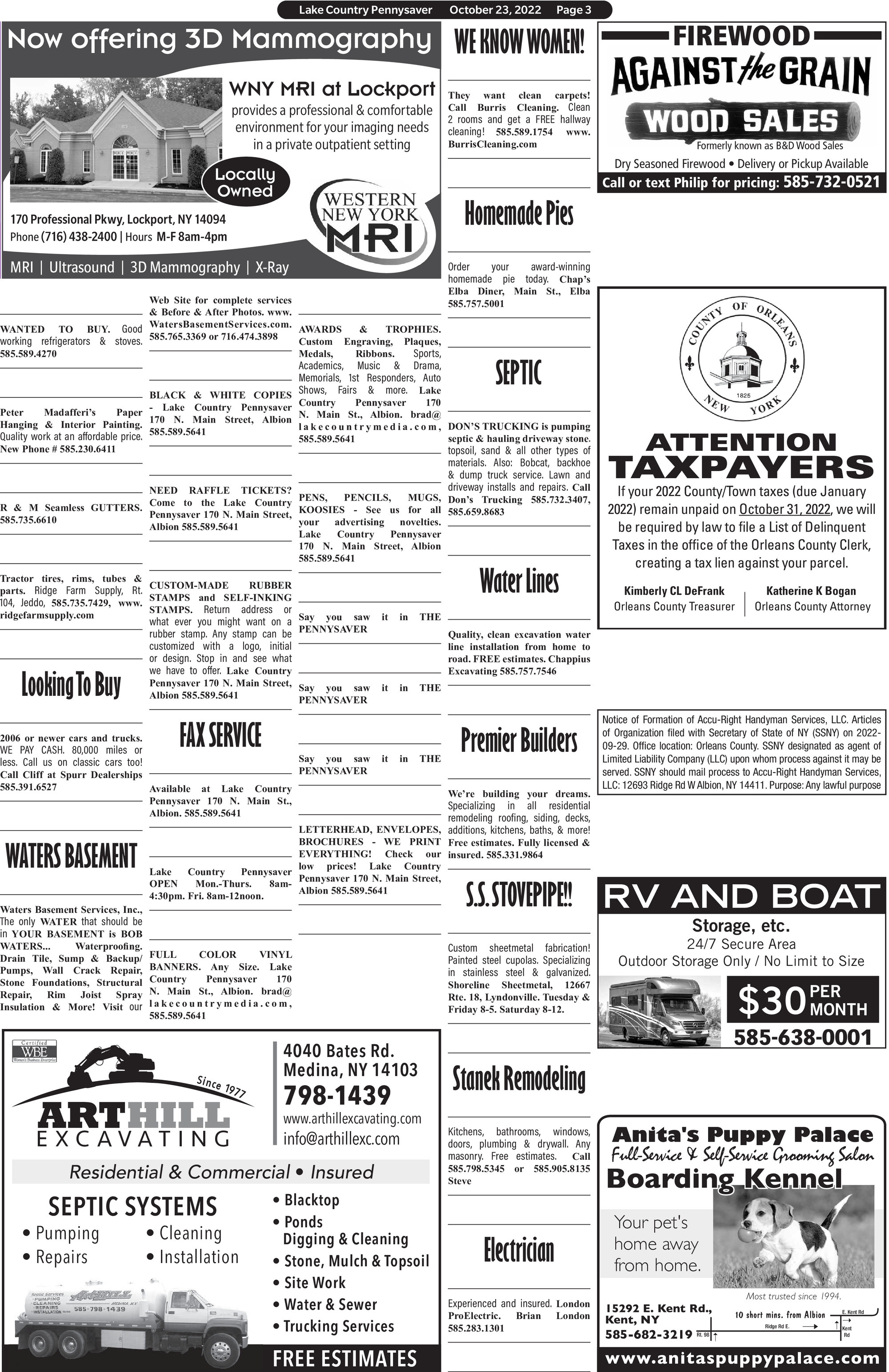 Lake Country Pennysaver Oct 23, 2022